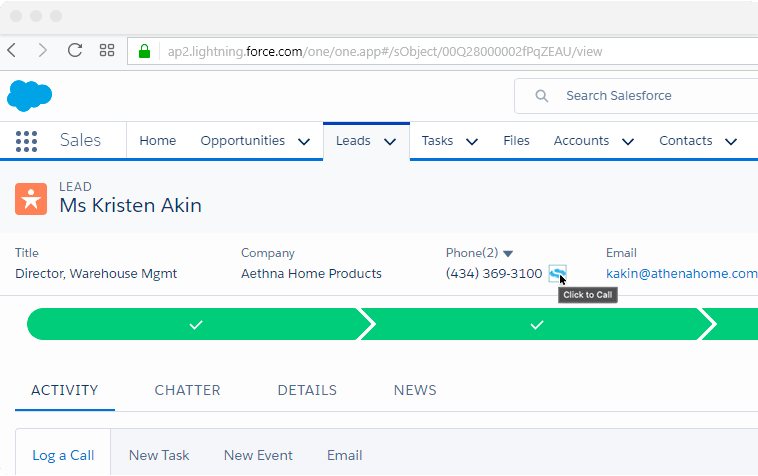 Integrations 4 click to call