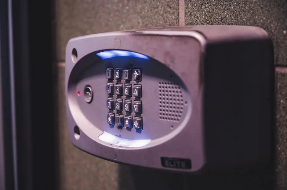 a close up of a keypad